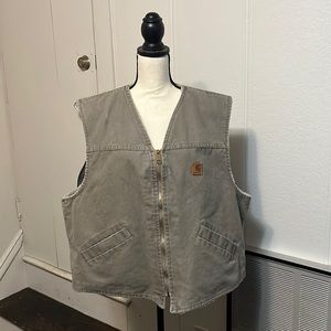 Vintage Carhartt Sherpa Lined Vest XXL